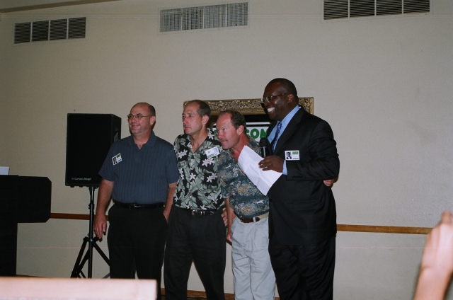Least Hair Contest - Bob Valentine, Dean Stanley, Eric Linderman and Alvin